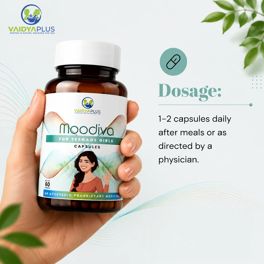 Moodiva | Ayurvedic Supplement for Teenage Girls image 4